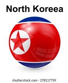 bandera oficial del estado de corea del norte