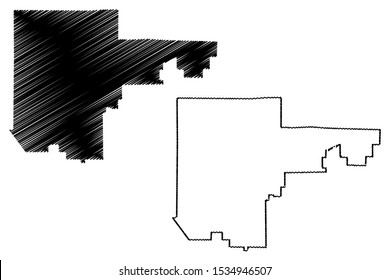 North Las Vegas City ( United States cities, United States of America, usa city) map vector illustration, scribble sketch City of North Las Vegas map