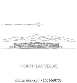 North Las Vegas stadium minimal.