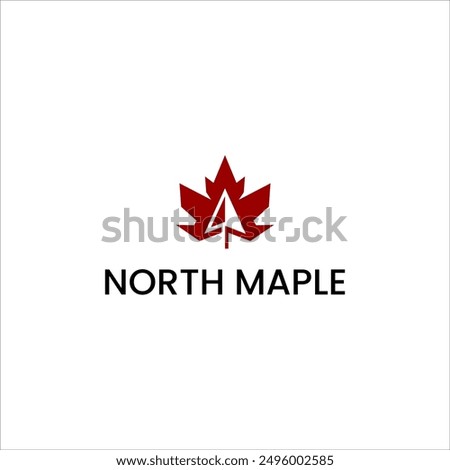 the north logo maple canada logo design vector