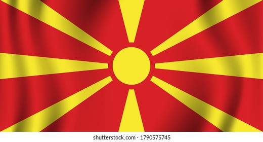 North Macedonia flag image vector. EPS.file.