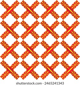 patrón de la bandera de macedonia del norte. fondo de cuadros. Ilustración vectorial