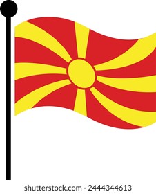 North Macedonia Vector Flags of the World