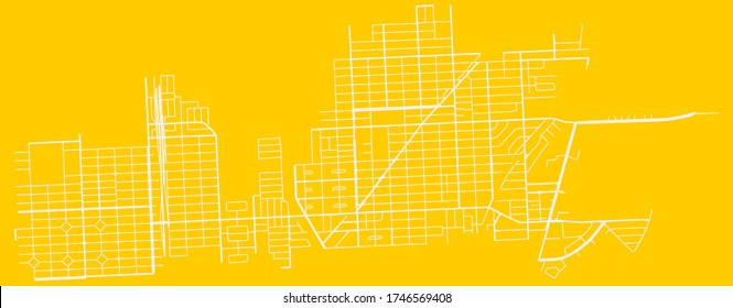 North Miami, Florida, United States urban city map with roads and lanes, town center and periphery, downtown and suburbs, minimalist wall poster, road network, city footprint plan