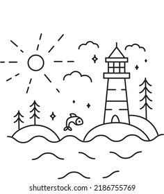 To the north monoline vector logo