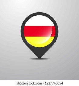 North Ossetia Map Pin