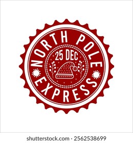 North Pole 25 Dec Express Christmas Shirt Design 