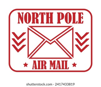 North pole air mail design