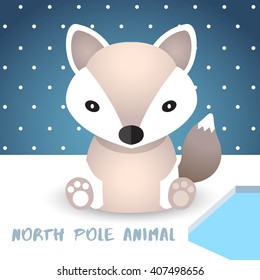 North Pole Animal : Vector Illustration