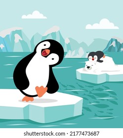 Oso polar del Pingüino Ártico del Norte   