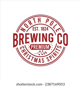 NORTH POLE EST. 1824 BREWING CO. PREMIUM CHRISTMAS SPIRITS