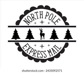 north pole express mail design
