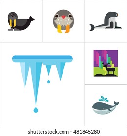 North Pole Icon Set