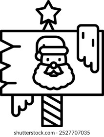 Nordpol Linie Vektor Icon Design