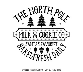 The north pole milk cookie