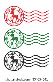 North Pole Reindeer Postmarks