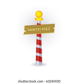 North Pole Sign Stock Vector (Royalty Free) 63245920 | Shutterstock