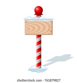 north pole sign blank
