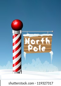 North Pole sign eps10