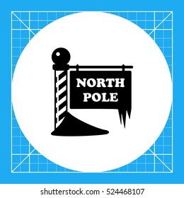 North Pole simple icon