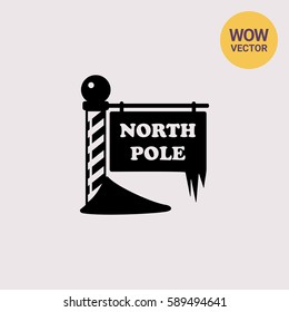 North Pole simple icon