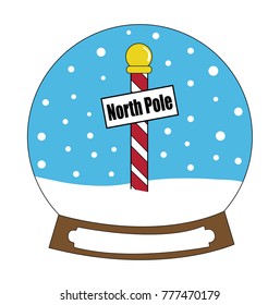 North Pole Snowglobe