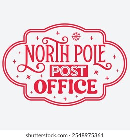 Estampas do Polo Norte Carimbos de Natal, Santa mail entrega especial Etiqueta de presente selo postal Natal