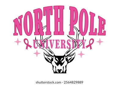 North Pole University T-shirt Design