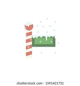 North pole winter color icon. Elements of winter wonderland multi colored icons. Premium quality graphic design icon on white background
