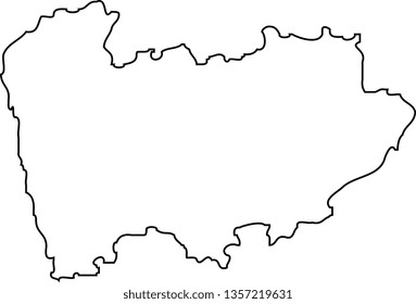 North Region. Map Region Of Portugal