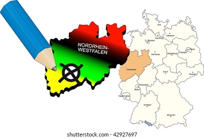 North Rhine-Westphalia state election 9th May 2010