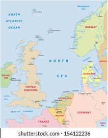 north sea map