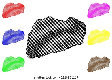 North Seymour Insel (Republik Ecuador, Pazifischer Ozean, Lateinamerika oder Südamerika, Galapagos Inseln, Archipielago de Colon) Karte, Vektorgrafik, Skizze Isla Seymour Norte Karte