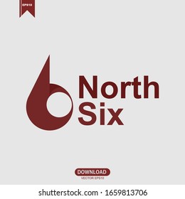 North Six Concept Logo Icon Vector Template Design