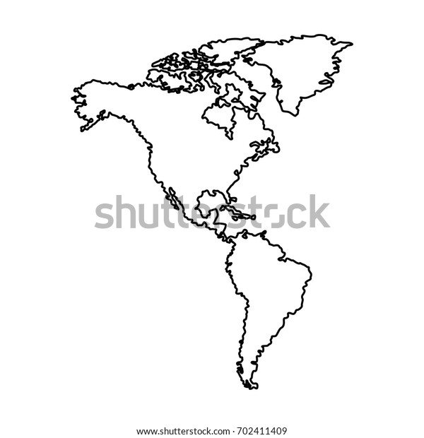 North South America Map Background Stock Vector (Royalty Free ...