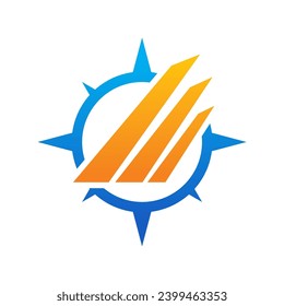 north star abstract icon logo