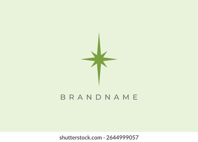 Nordstern Richtung Logo Design Vektor Vorlage. Design der Sternensymbole.