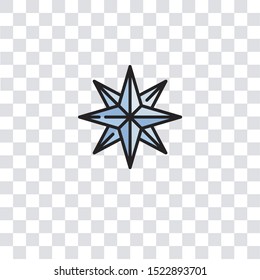 North Star Icon Sign And Symbol. North Star Color Icon For Website Design And Mobile App Development. Simple Element From Arctic Collection For Mobile Concept And Web Apps Icon.