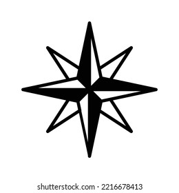 North Star Icon Vector Design Template In White Background