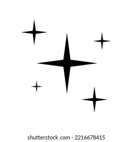 North Star Icon Vector Design Template In White Background