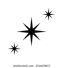 North Star Icon Vector Design Template In White Background