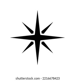 North Star Icon Vector Design Template In White Background