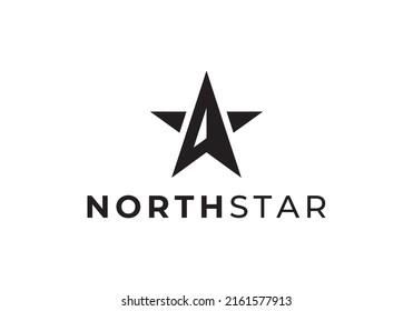 north star logo vector icon illustration. modern style