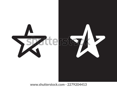 north star logo vector icon illustration. modern style