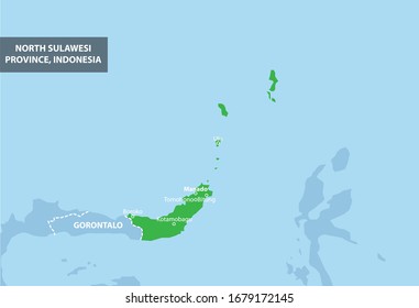 North Sulawesi Province Map Indonesia Country