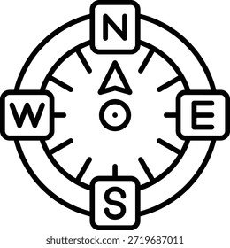 Icono de Vector del norte. Se puede utilizar para aplicaciones de impresión, móviles y de Web.