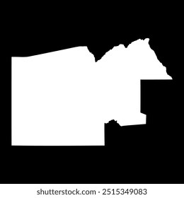Stadtplan Nordwest, Verwaltungsbezirk Botswana.