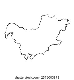 North West province map, administrative division of South Africa. Vector illustration.