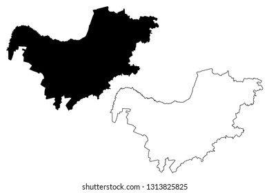 North West Province (Provinces of South Africa, Republic of South Africa, Administrative divisions, RSA) map vector illustration, scribble sketch North West map