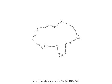 North Yorkshire County outline map England region United Kingdom state country svg